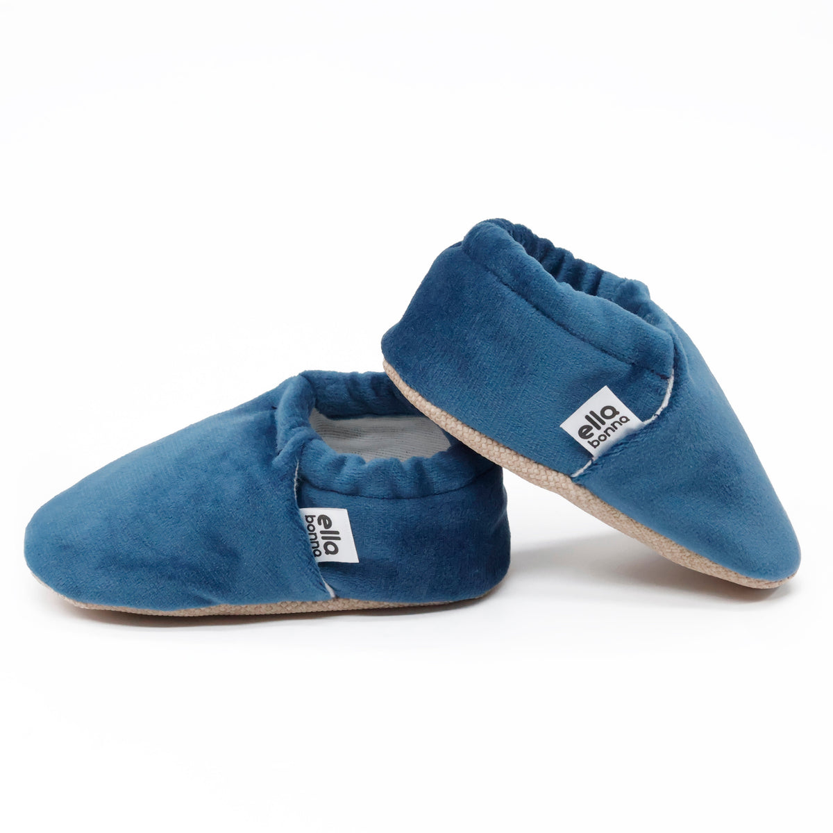 Organic Cotton Velvet Home Nursery Moccasin Shoes - The Baby Penguin