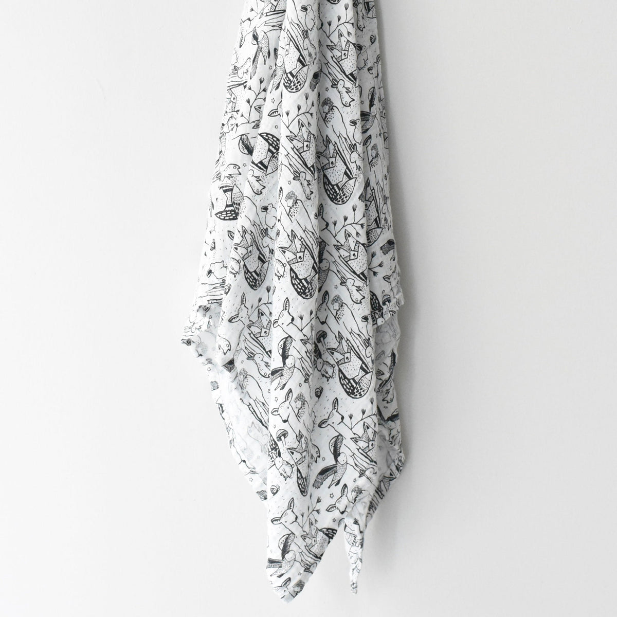 Organic Muslin Swaddle - Forest - The Baby Penguin
