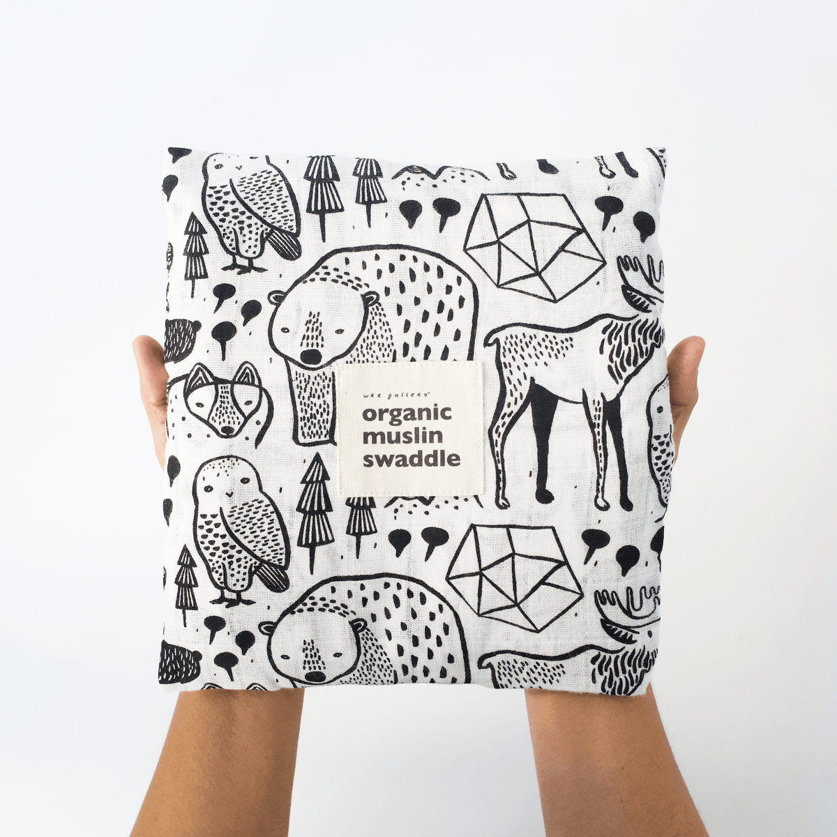 Organic Muslin Swaddle - Nordic - The Baby Penguin