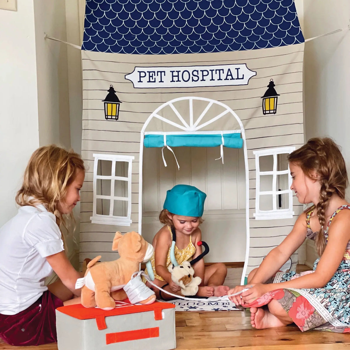 Pet Hospital Doorway Storefront with Vet's Kit | Play Tent | The Baby Penguin