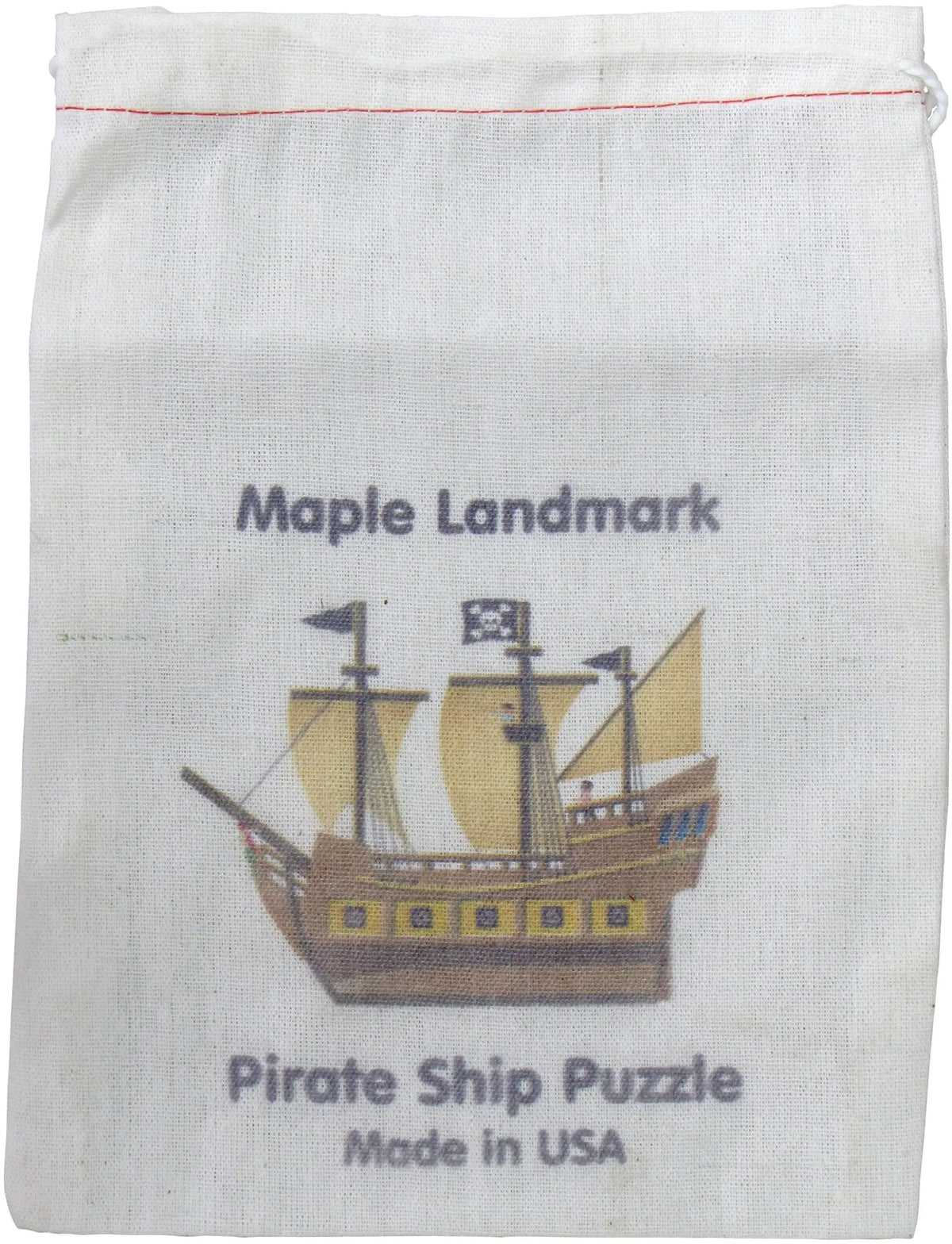 Pirate Ship Shaped Jigsaw Puzzle | Sustainable Toy | USA Made