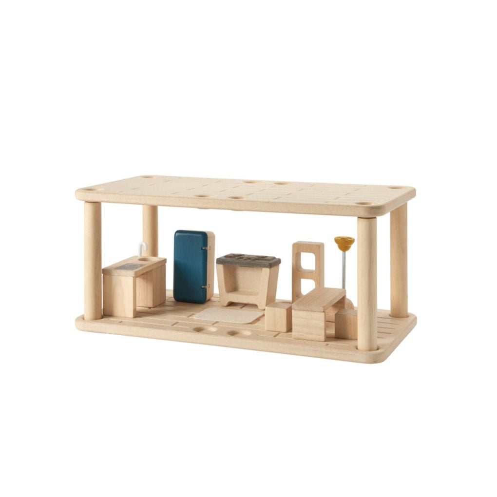 PlanToys PlanSpace Kitchen and Dining Dollhouse Set