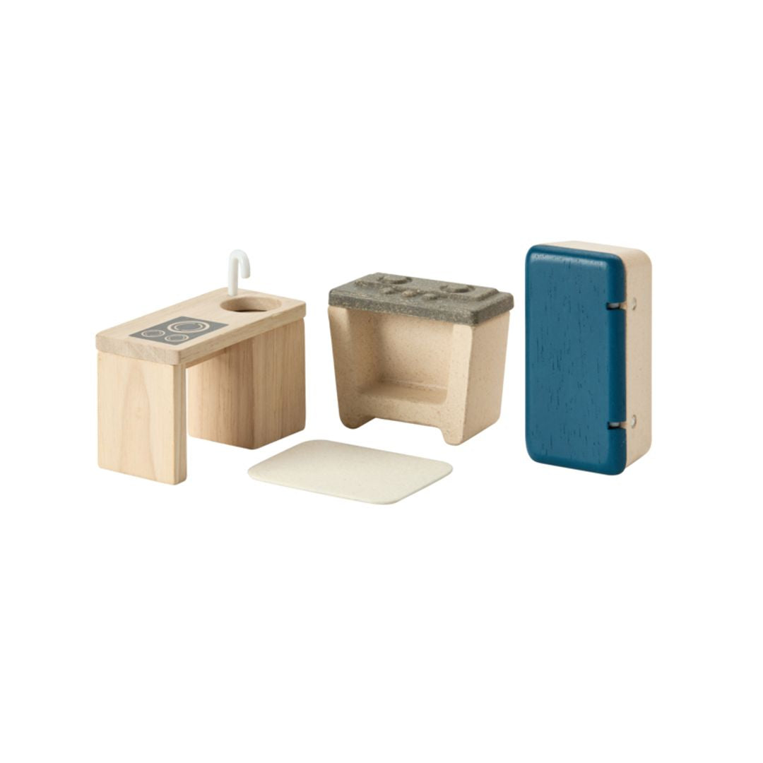 PlanToys PlanSpace Kitchen and Dining Dollhouse Set