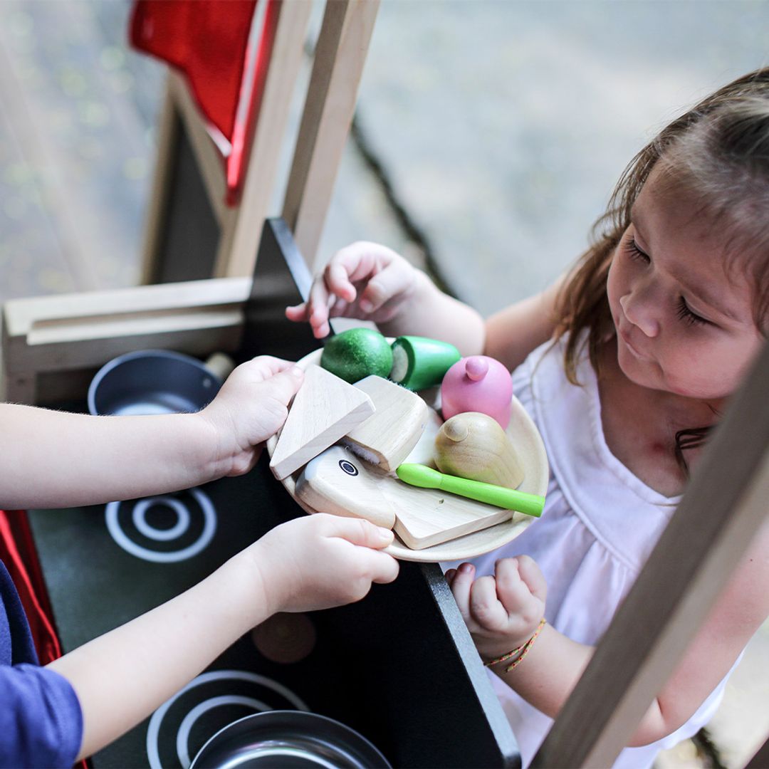 PlanToys Wooden Play Center and Puppet Theater