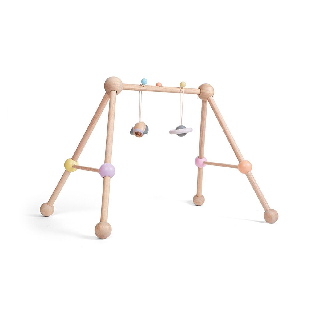 PlanToys Wooden Baby Play Gym – Pastel
