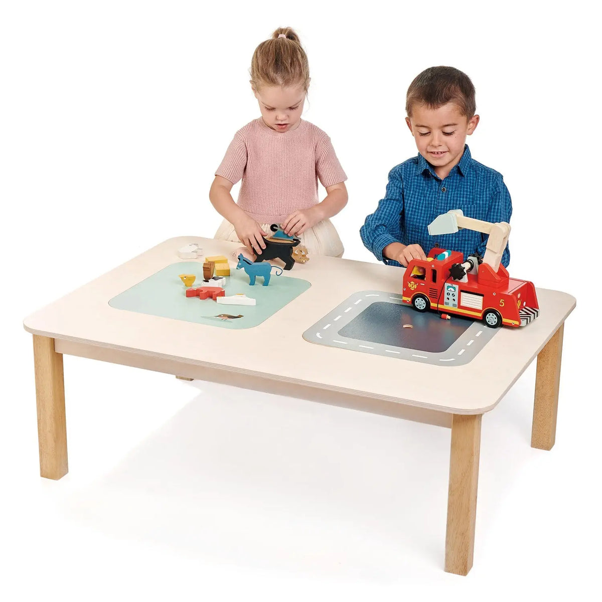 Tender Leaf Wooden Play Table with Storage