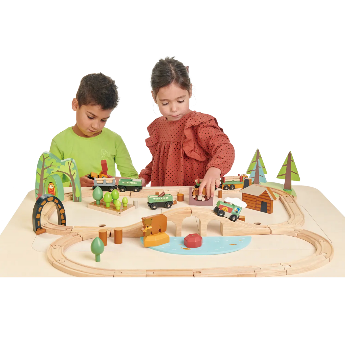 Tender Leaf Wooden Play Table with Storage