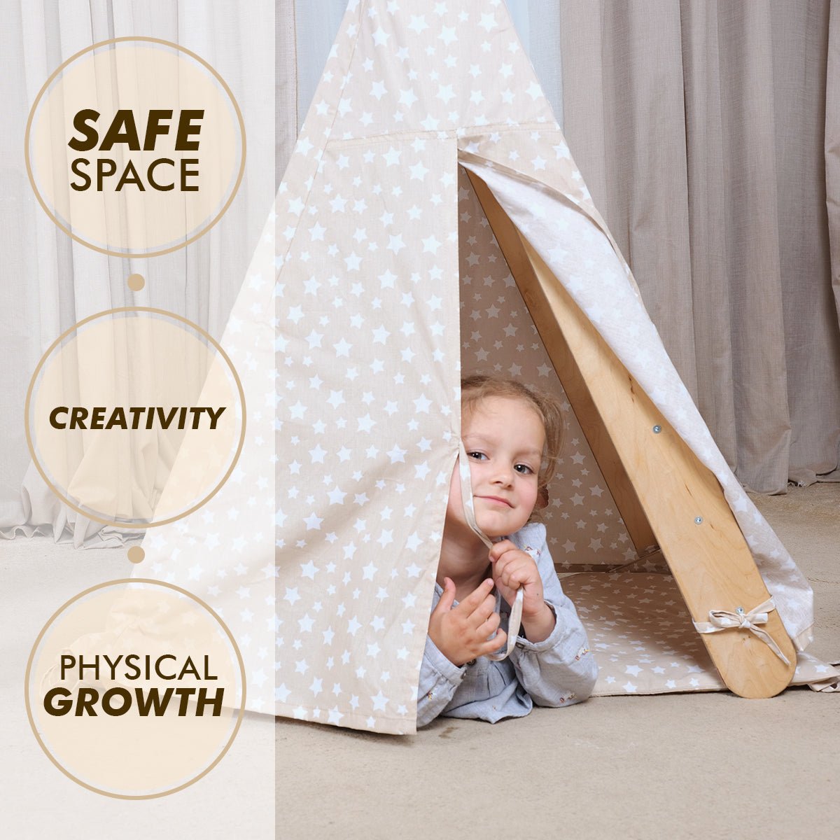 Play Tent Cover with Mat for Climbing Triangle Ladder - The Baby Penguin