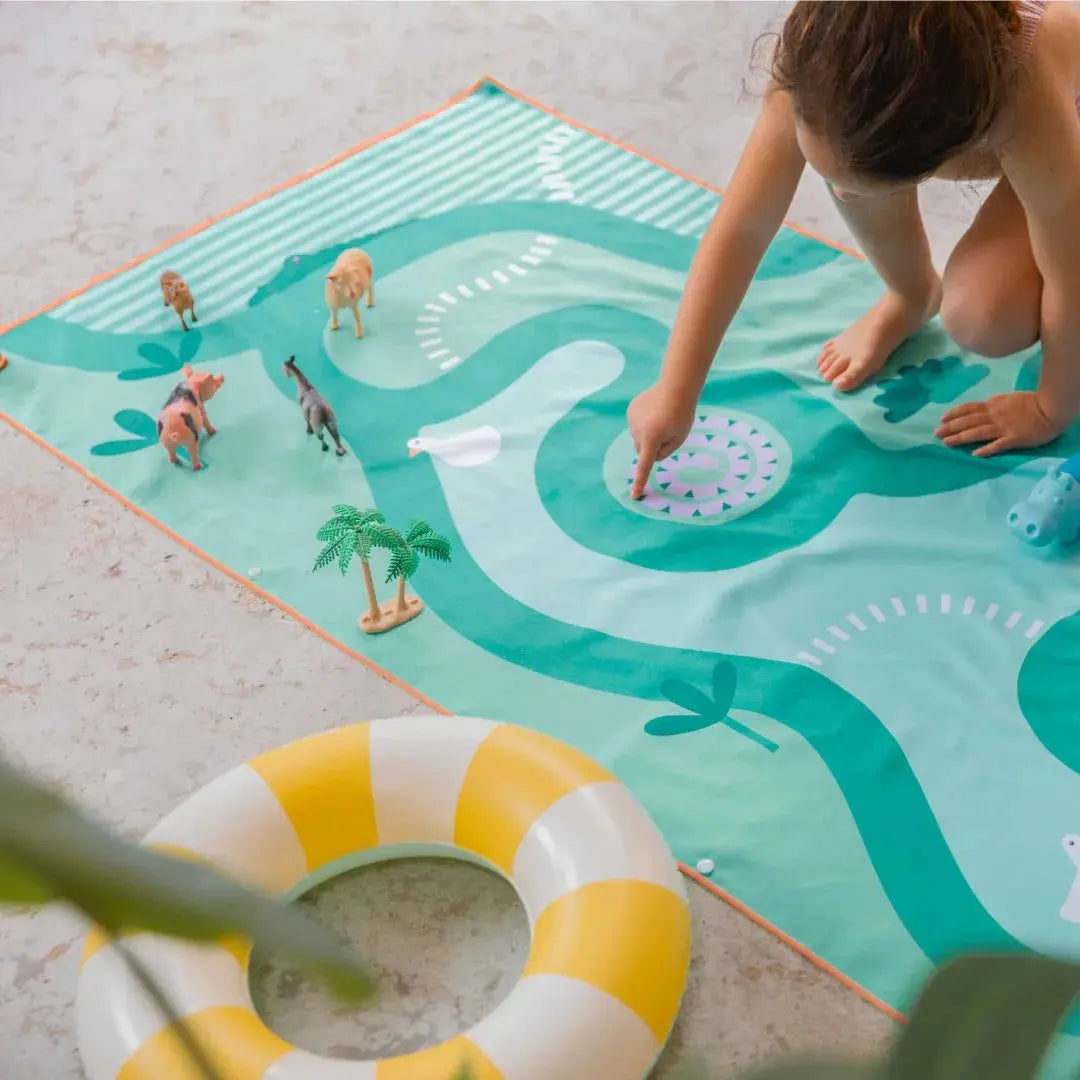 Play Towel Safari – Double-Sided Kids Play Towel | | The Baby Penguin