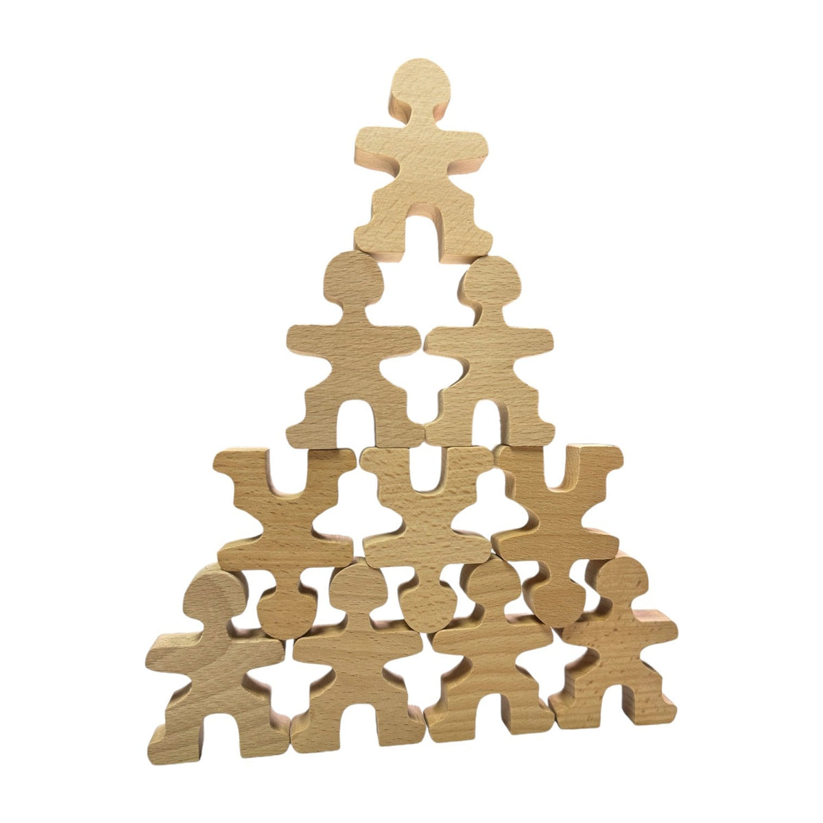 32-Piece Wooden Balancing People Set by Green Elephant Home and Toys – alternate view 2