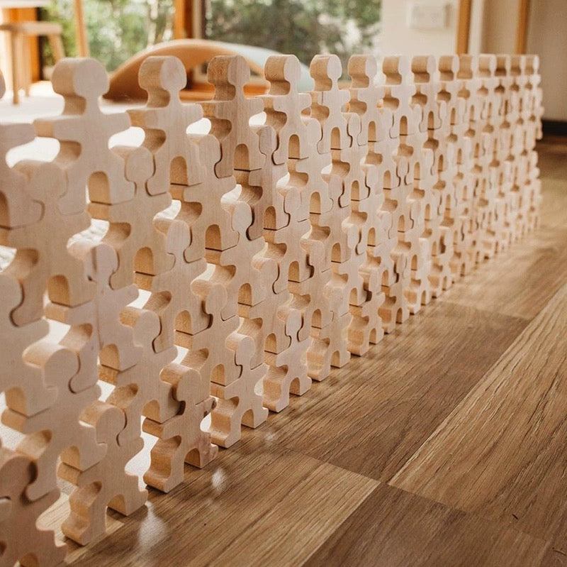 32-Piece Wooden Balancing People Set by Green Elephant Home and Toys – alternate view 9