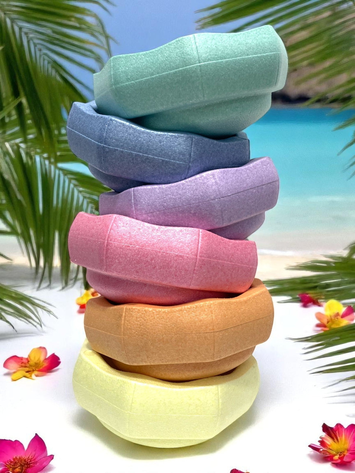 Pastel Rainbow EPP Stepping Stones – 4 or 6 Piece Set – product image 2