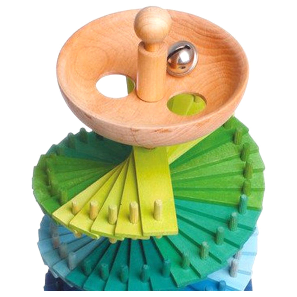 Musical Rainbow Ball Run Assembly Set by Green Elephant Home and Toys – alternate view 3