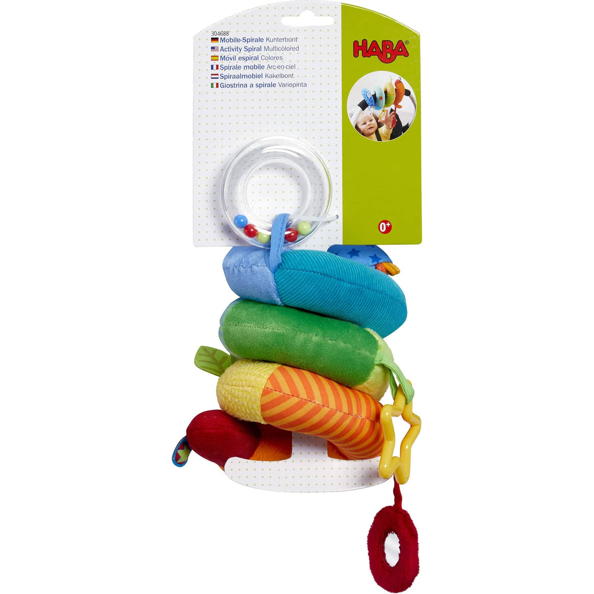 Rainbow Activity Spiral Stroller & Car Seat Toy - The Baby Penguin