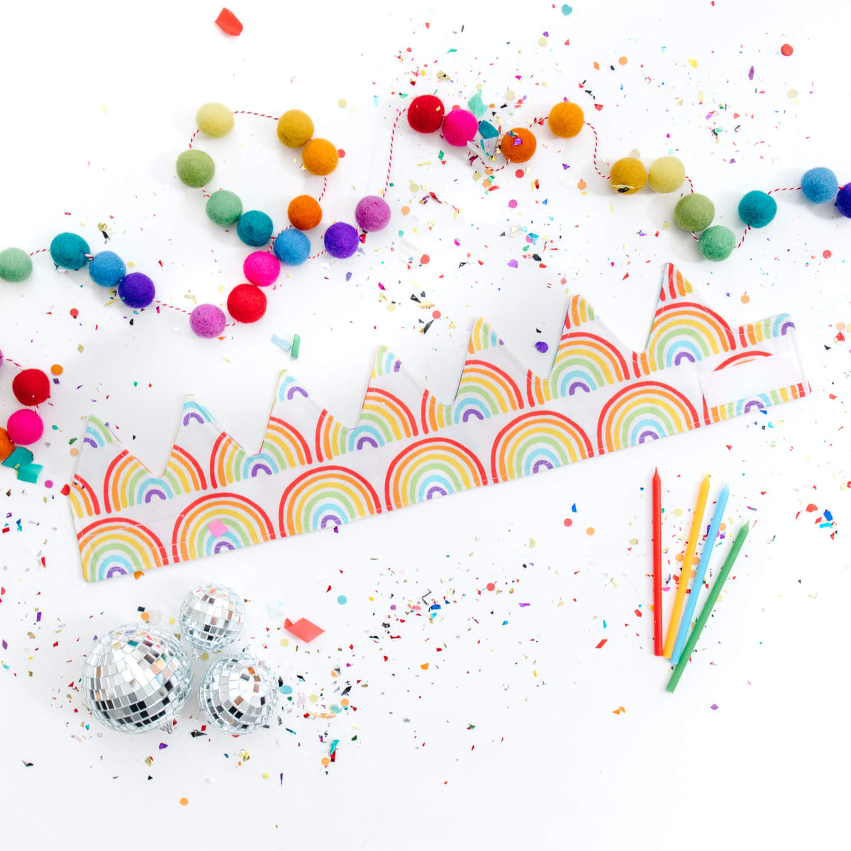 Rainbow Crown for Dress Up: "It will brighten your day!" - The Baby Penguin