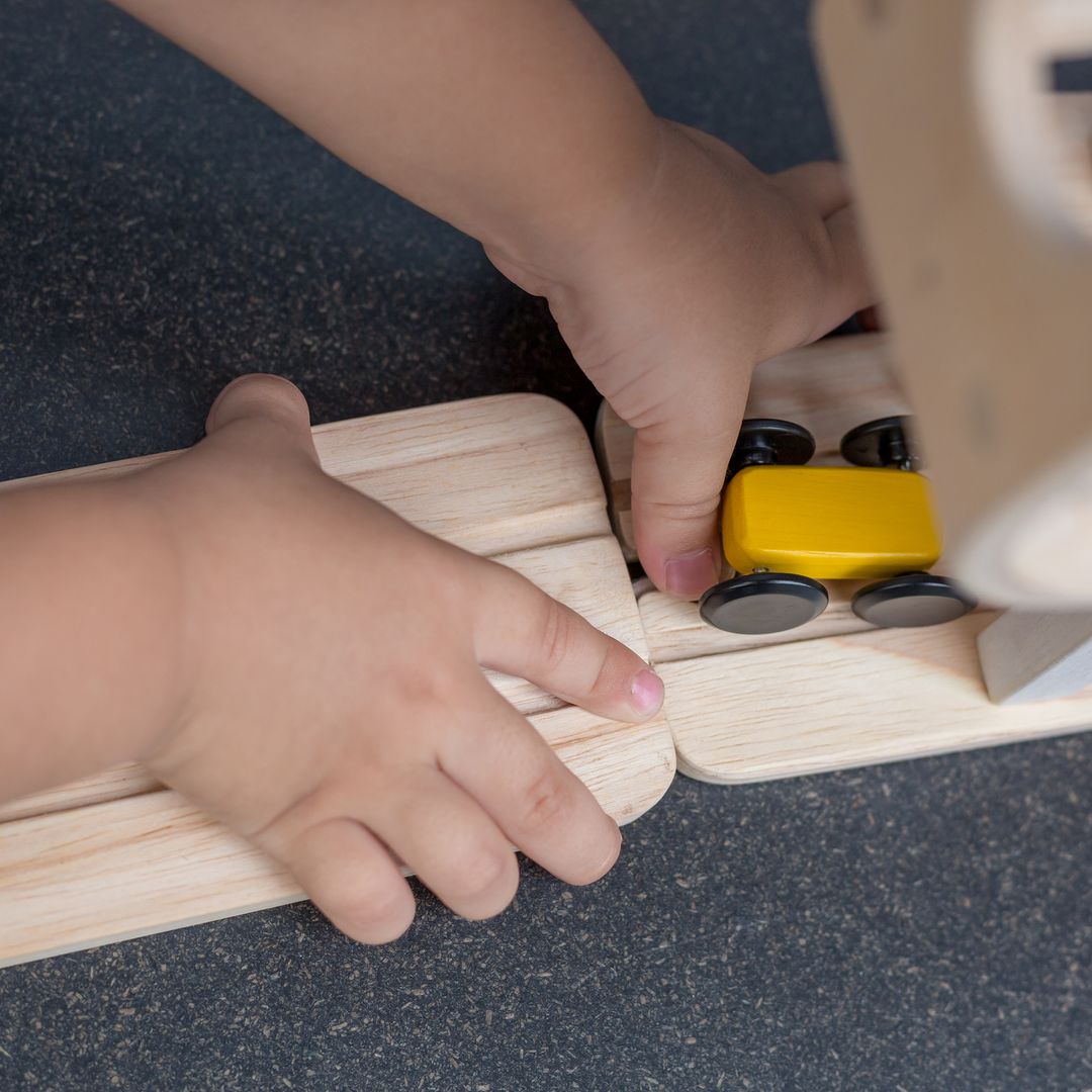 PlanToys Wooden Ramp Racer with 3 Cars