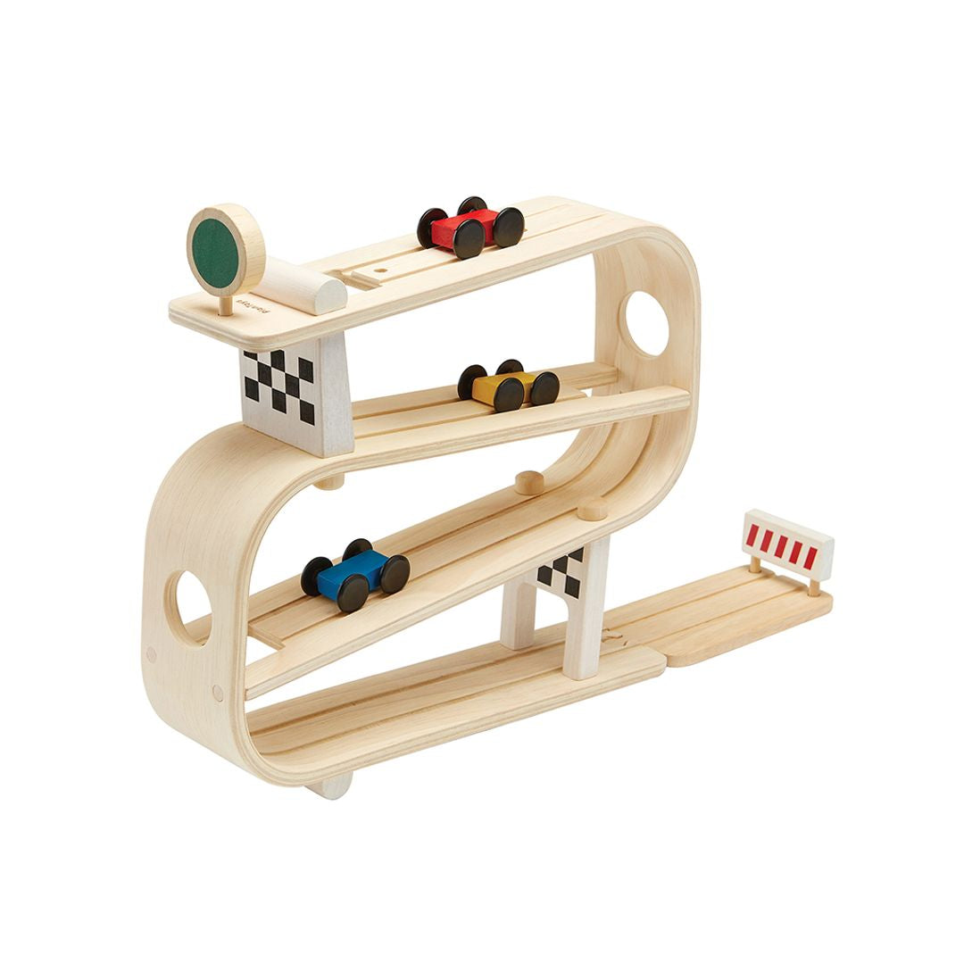 PlanToys Wooden Ramp Racer with 3 Cars