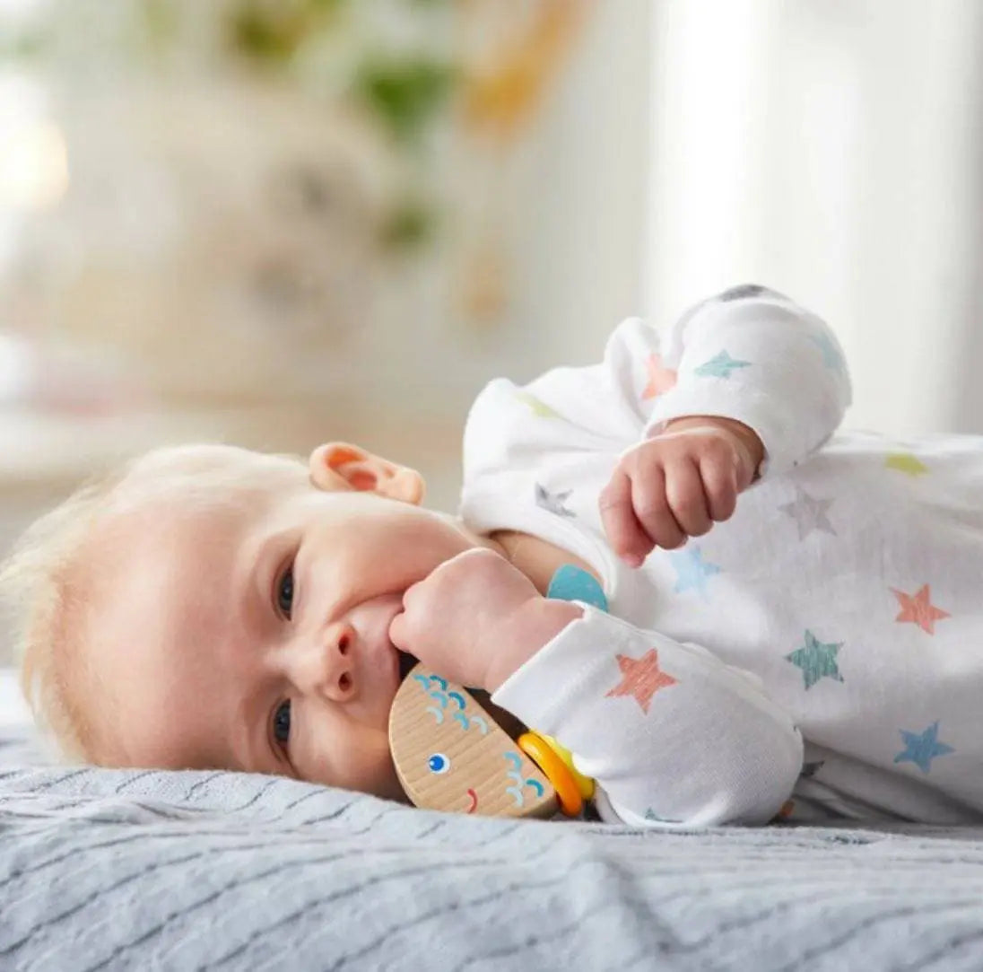 Rattlefish Wooden Baby Rattle | Wooden Baby | The Baby Penguin