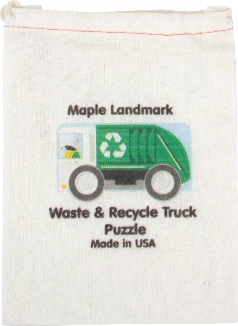 Recycling Truck Jigsaw Puzzle | Sustainable Toy | USA Made