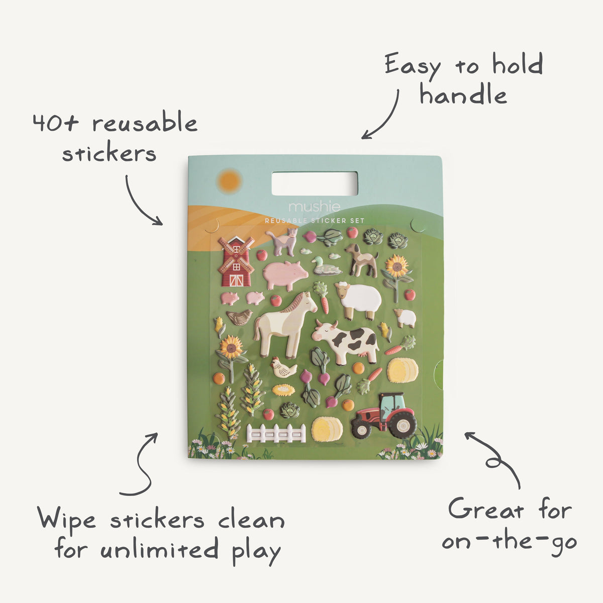 Reusable Sticker Set - The Baby Penguin