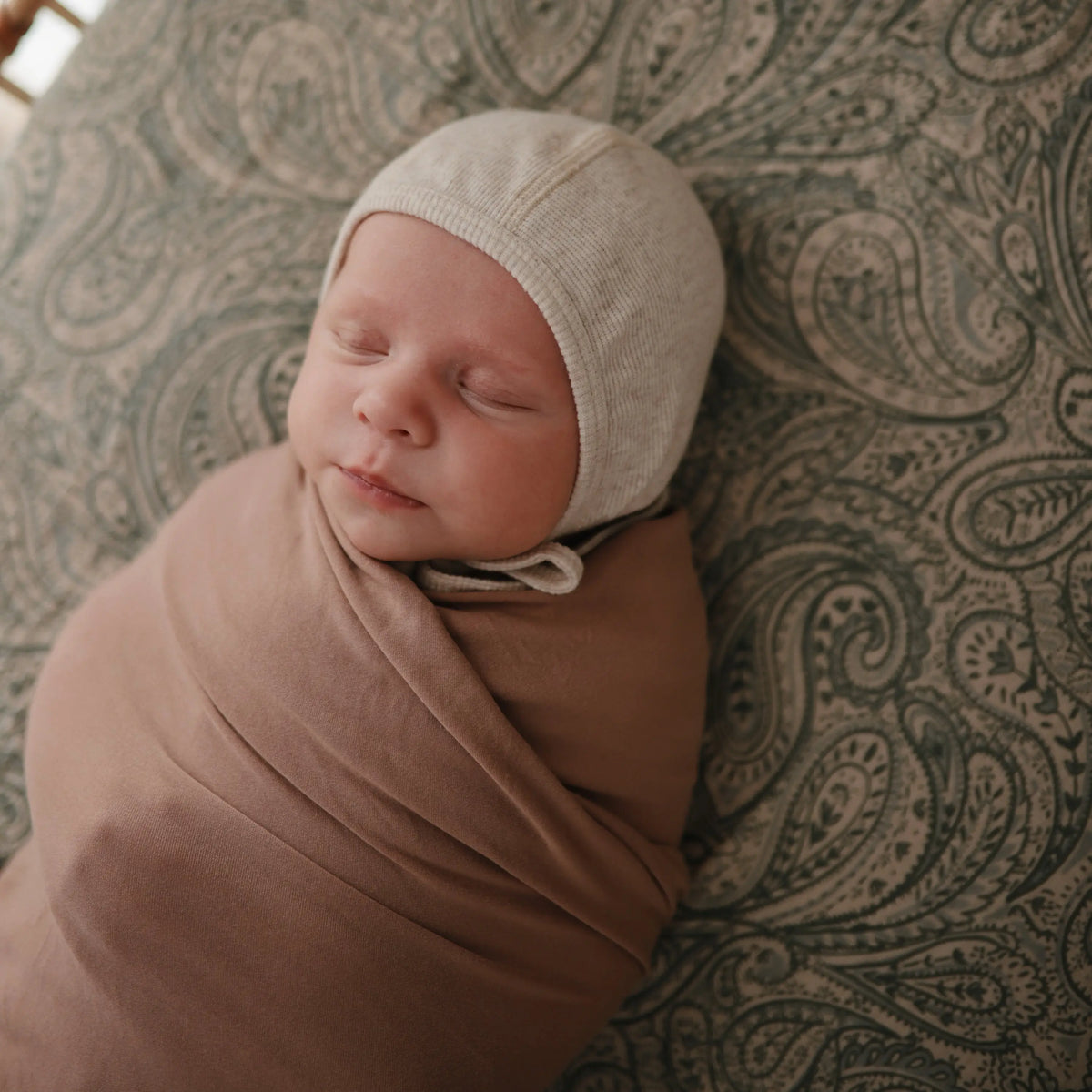 Ribbed Baby Bonnet | Baby Clothes | The Baby Penguin