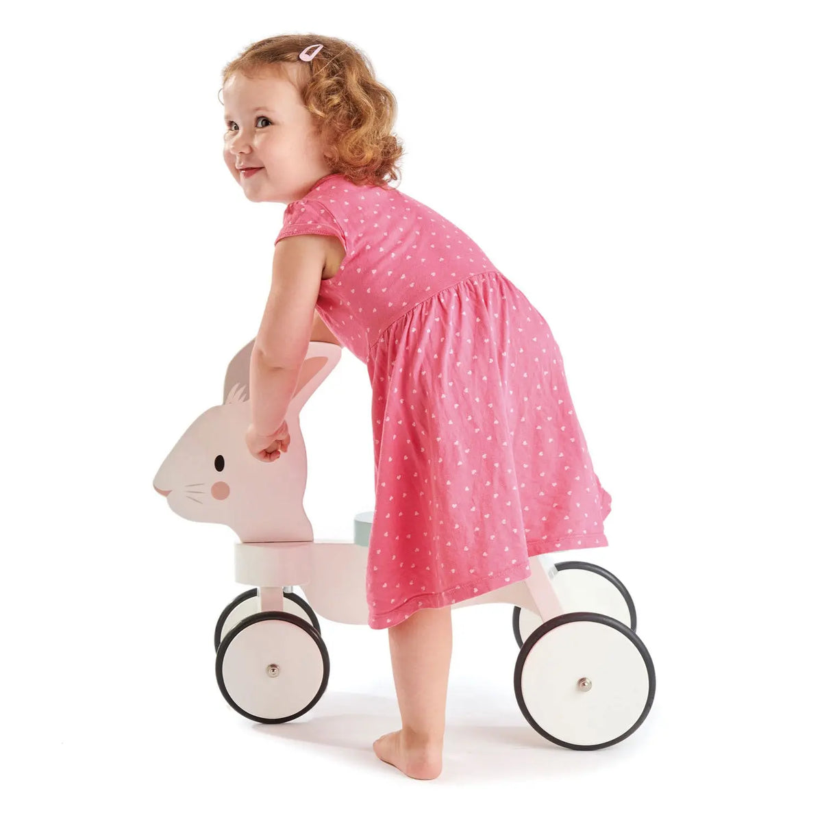 Tender Leaf Running Rabbit Wooden Ride-On