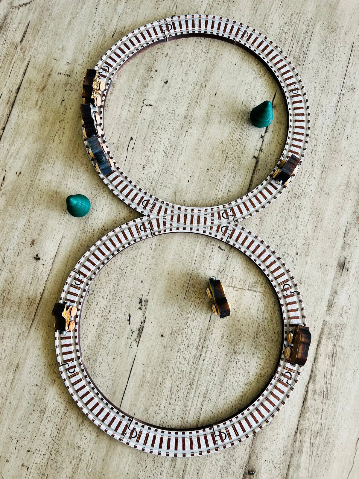 Safari Animal Train Set | Made in the USA | NameTrains Maple Landmark
