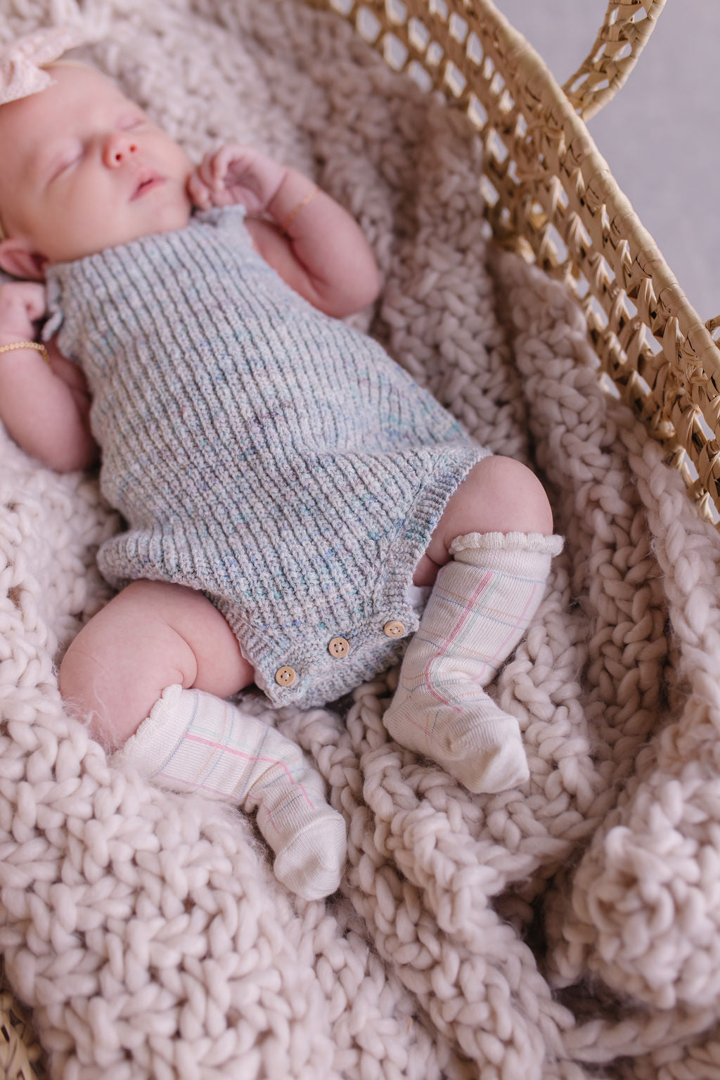 Sage Knee High: Pastel - The Baby Penguin