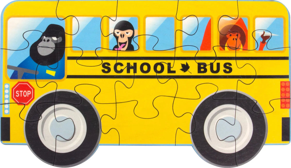 School Bus Jigsaw Puzzle | Sustainable Toy | USA Made