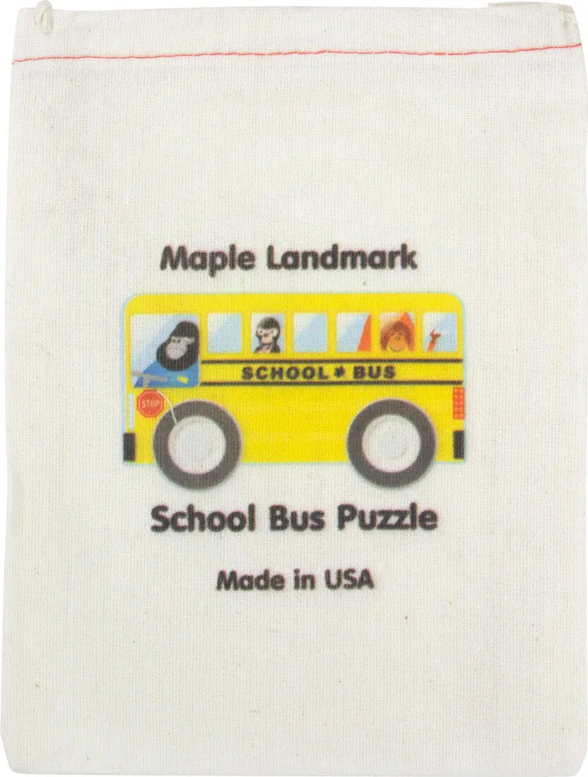 School Bus Jigsaw Puzzle | Sustainable Toy | USA Made