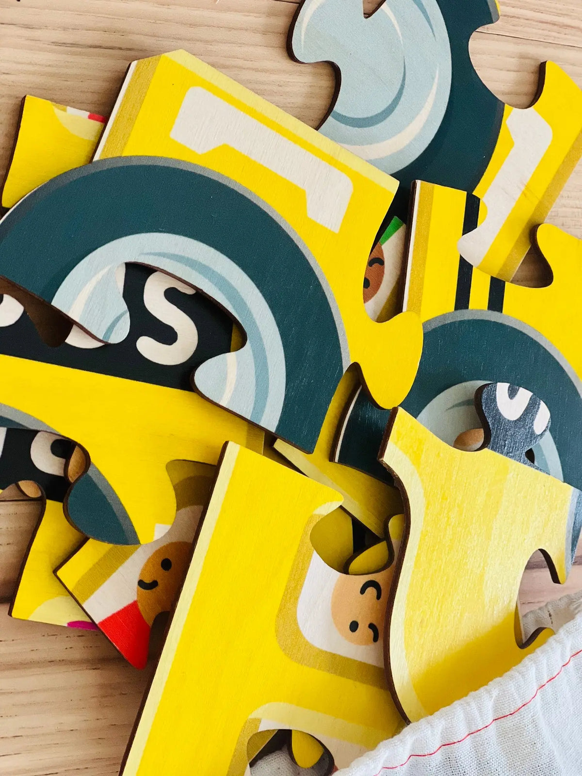 School Bus Jigsaw Puzzle | Sustainable Toy | USA Made