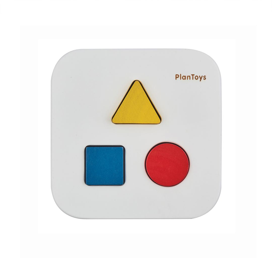 PlanToys Wooden Shape and Sort It Out Bin