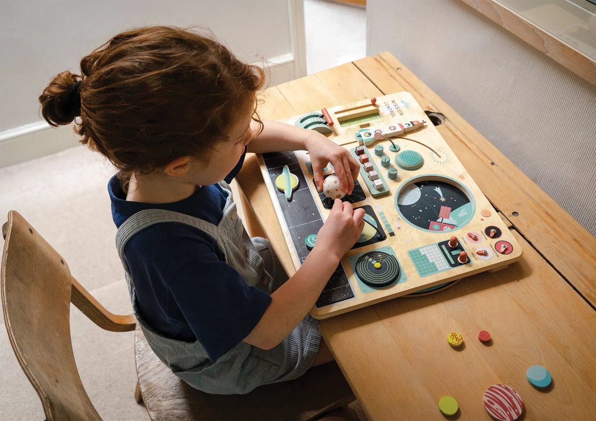 Tender Leaf Space Station Wooden Activity Board