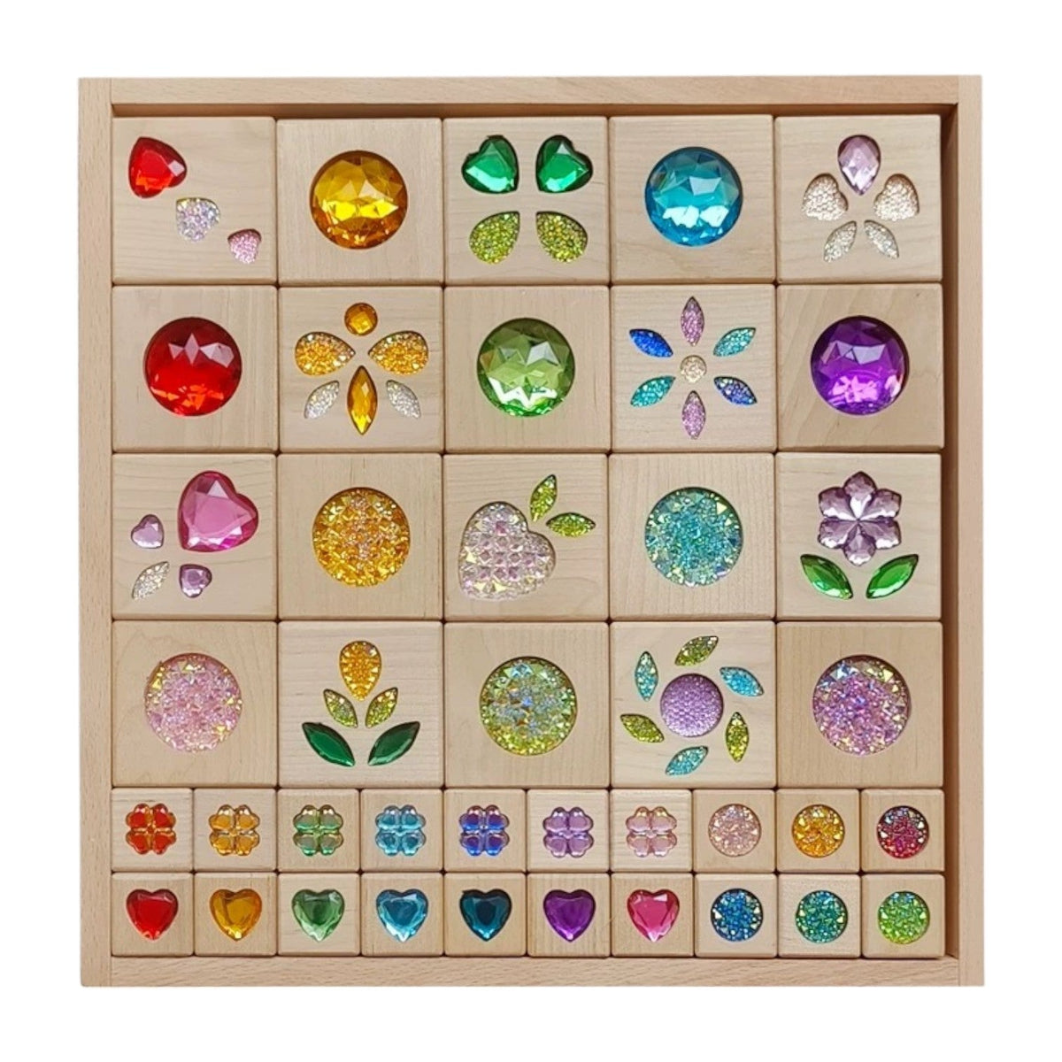 Sparkle Garden Gem Blocks – 30- or 40-Piece Set by Green Elephant Home and Toys – alternate view 4