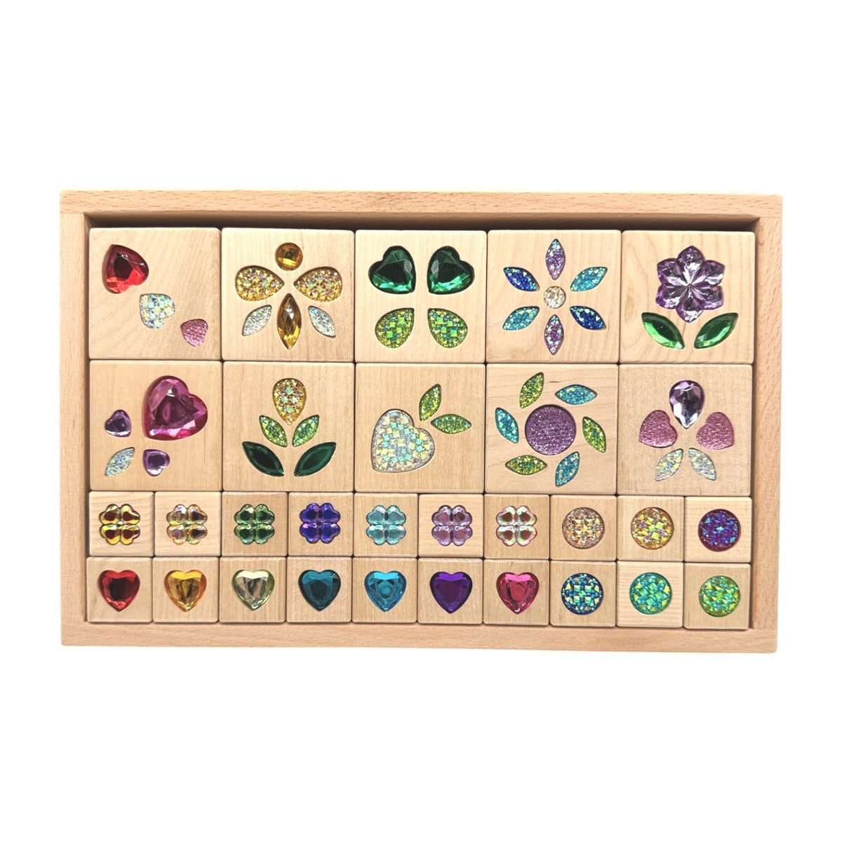 Sparkle Garden Gem Blocks – 30- or 40-Piece Set by Green Elephant Home and Toys – alternate view 5