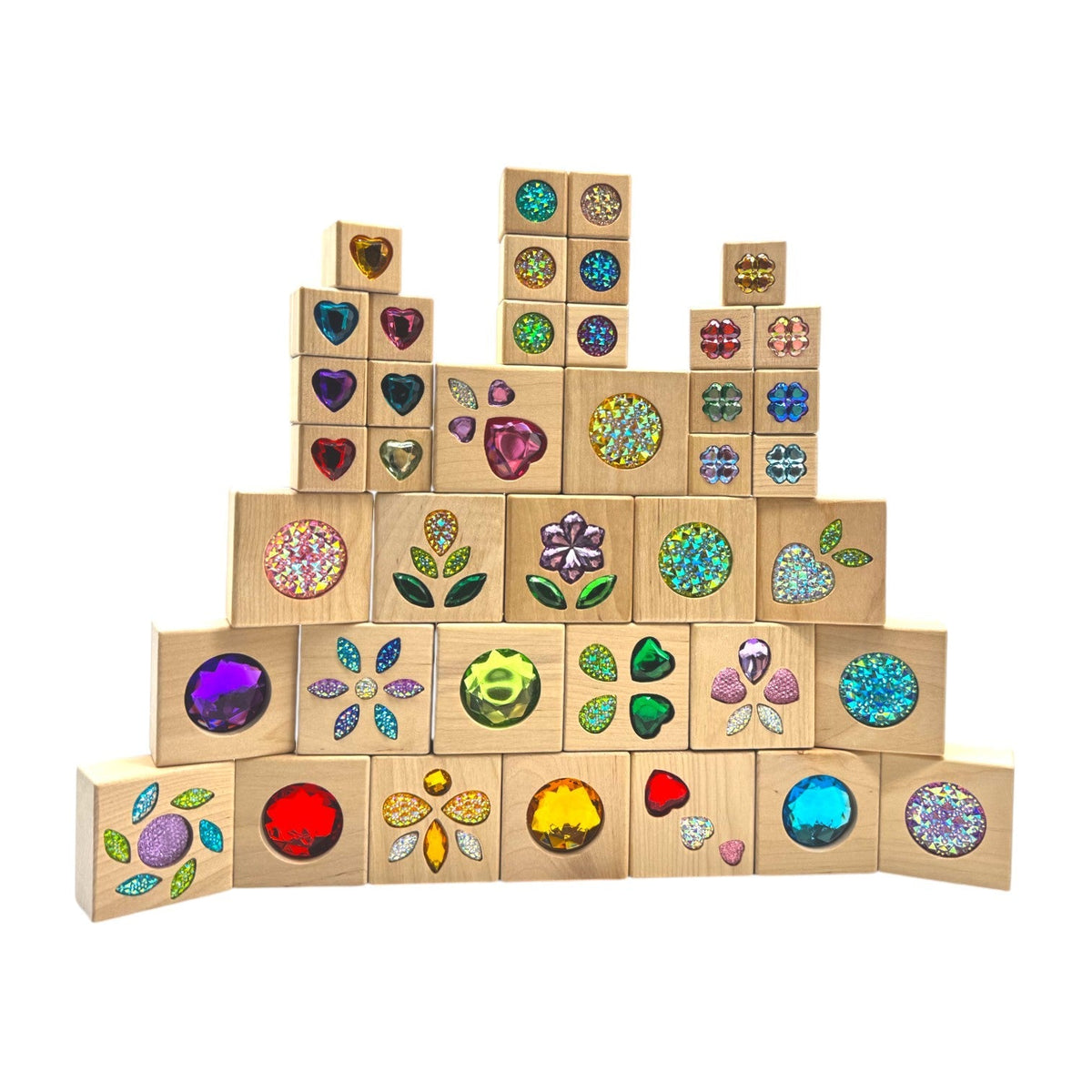 Sparkle Garden Gem Blocks – 30- or 40-Piece Set by Green Elephant Home and Toys – alternate view 12