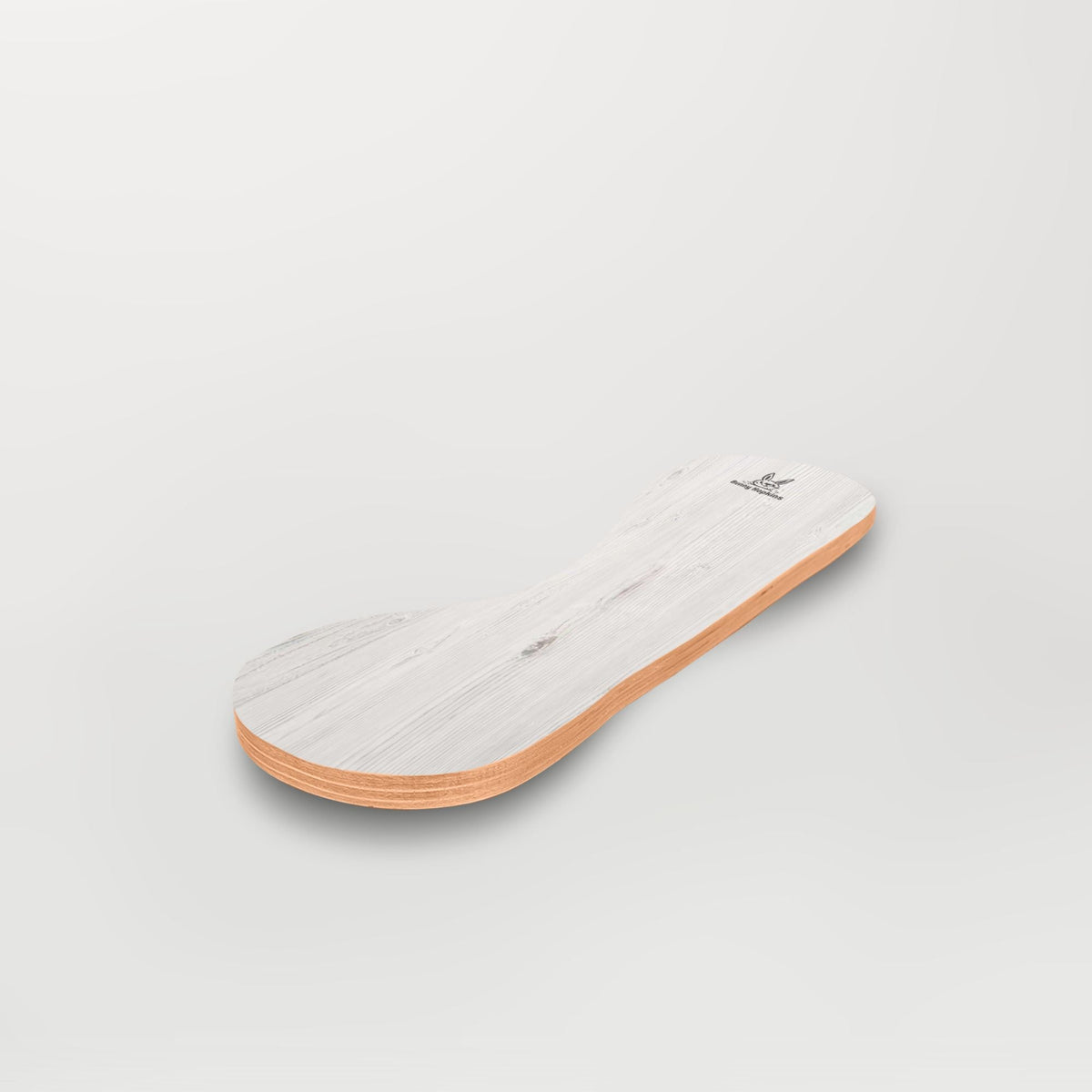 Pale gray-white Spinzee board with visible grain, angled view.