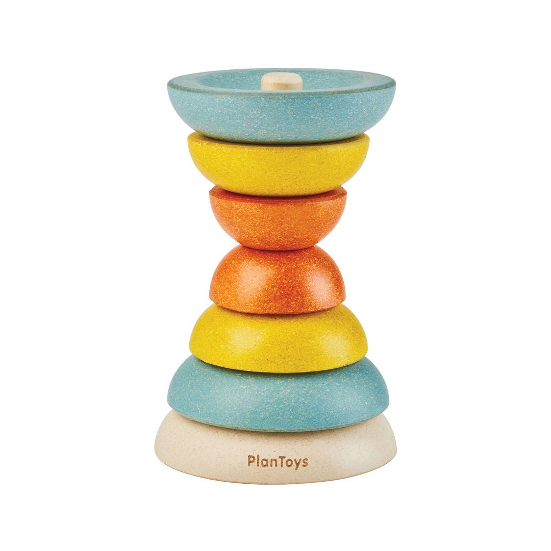 PlanToys Wooden Stacking Ring Cups