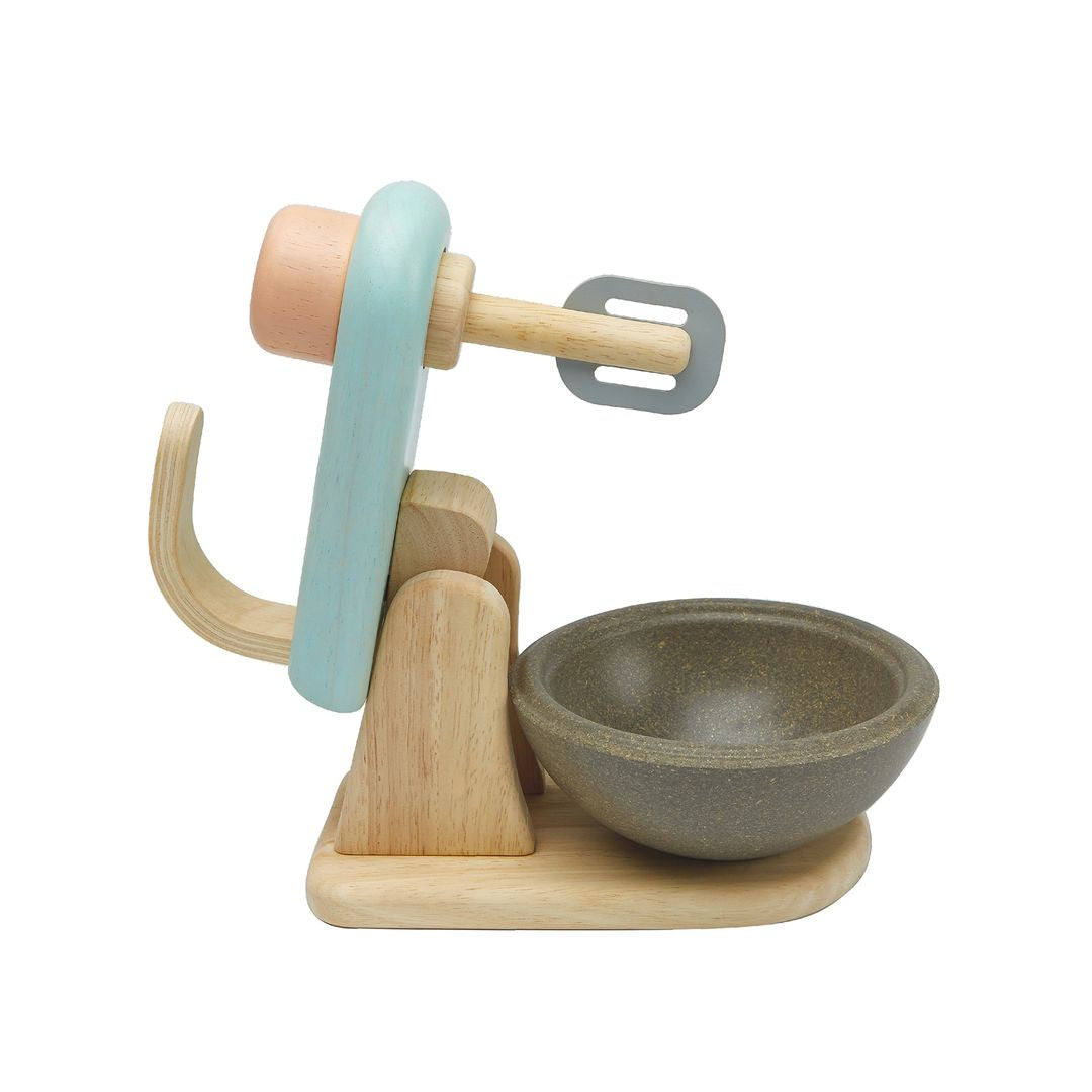 PlanToys Wooden Stand Mixer Pretend Baking Set