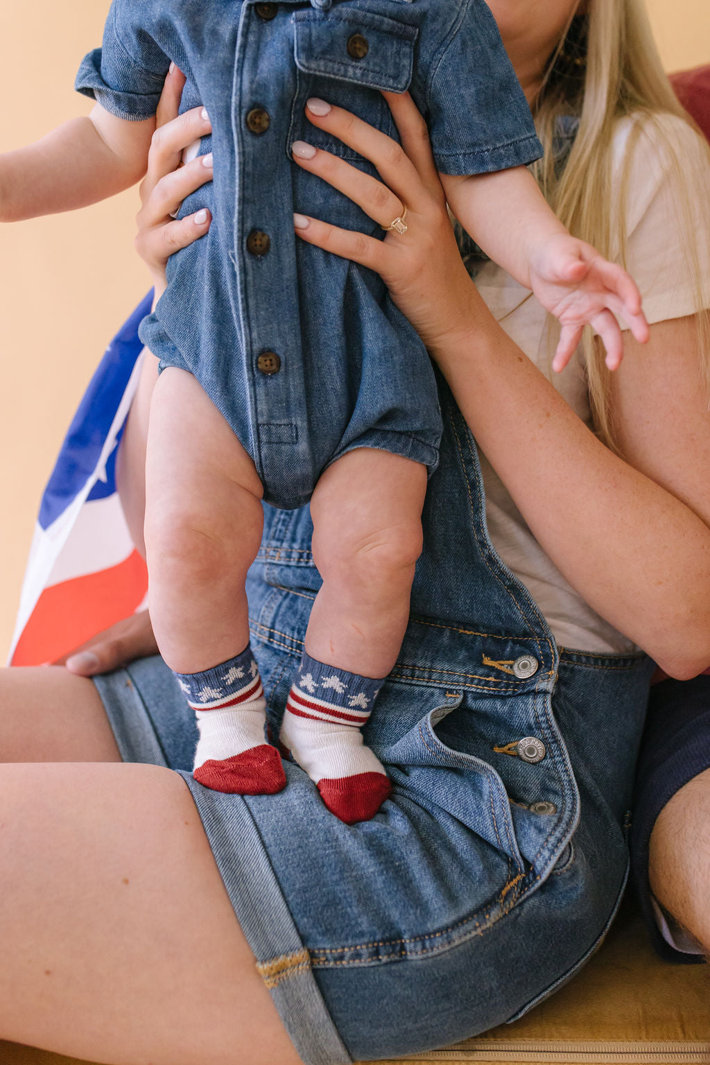 Stars and Stripes Sock - The Baby Penguin