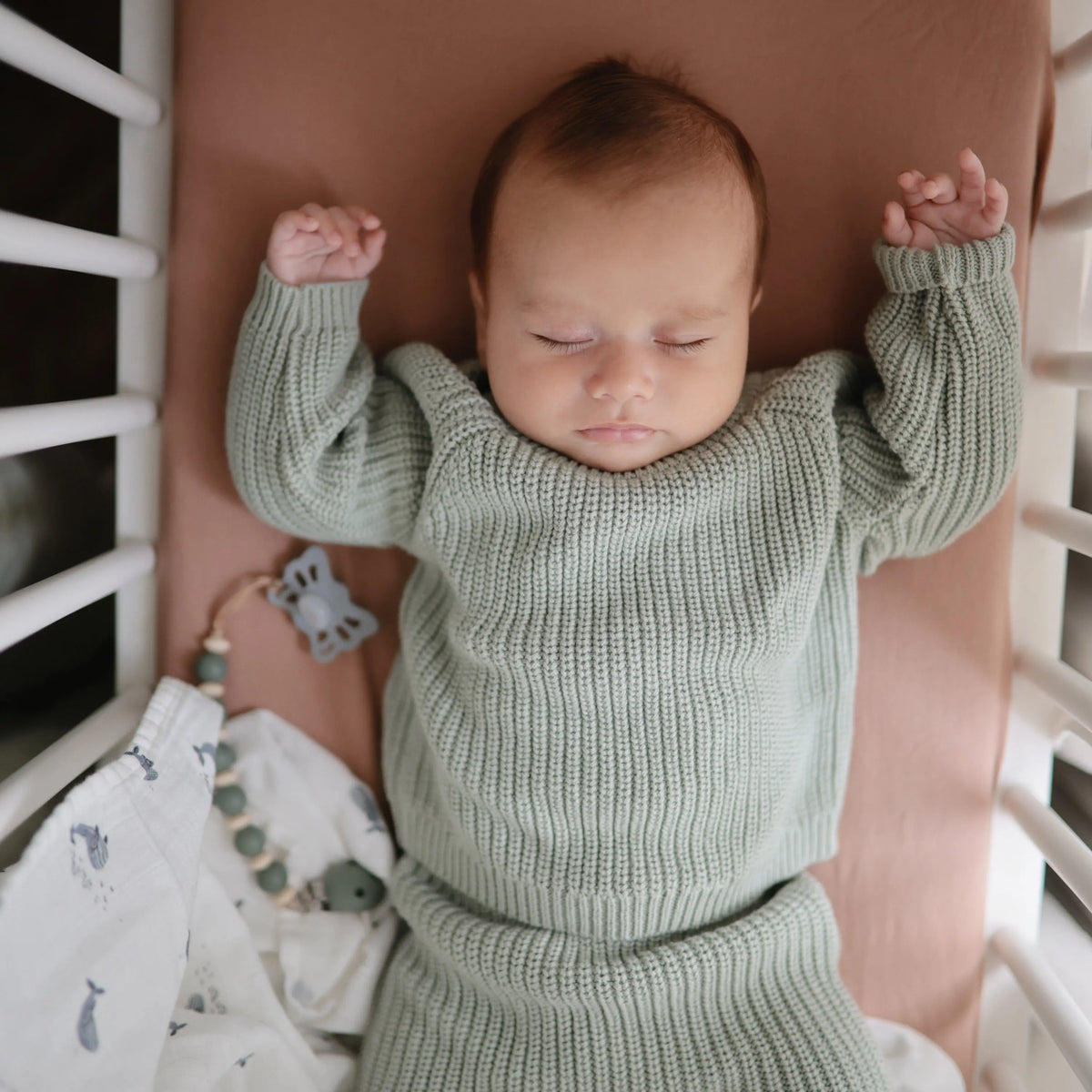 Stretchy MINI Crib Sheet | crib sheets | The Baby Penguin