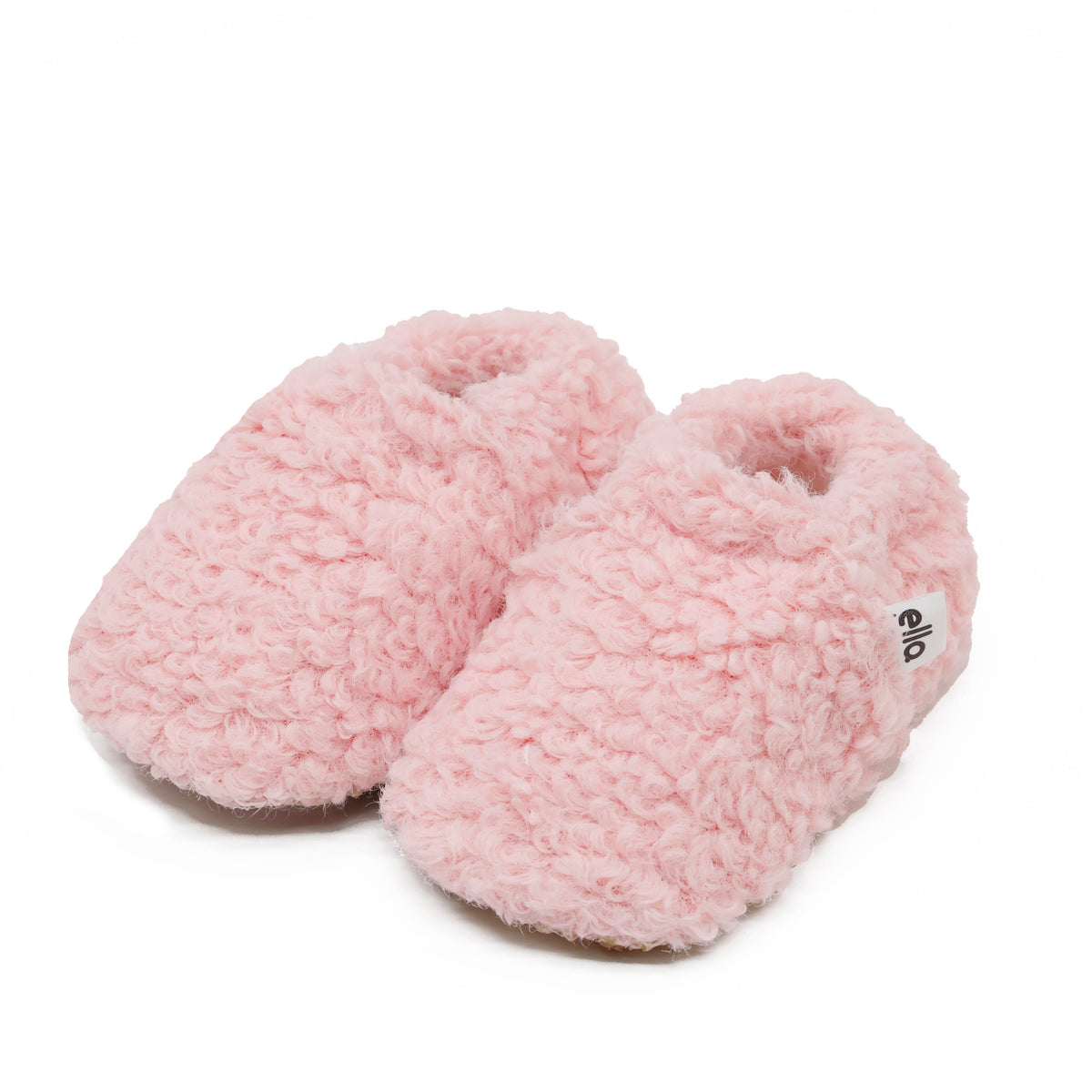 Tedy Baby Booties House Slippers, Non-Slip Sole, Organic Cotton Lining, Home Nursery Shoes Pink - The Baby Penguin