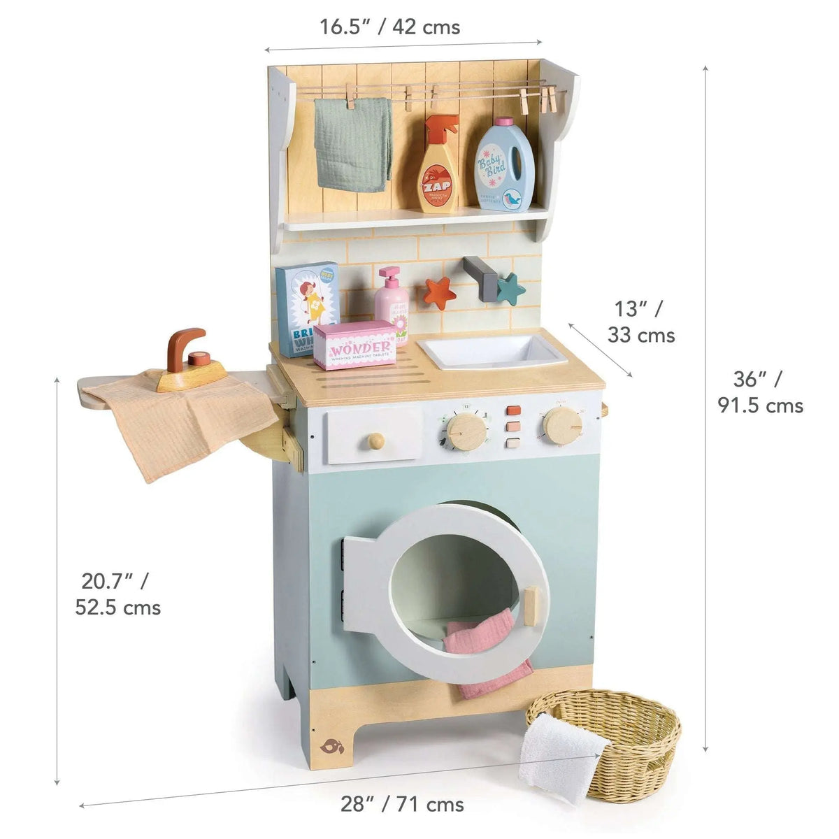 Tender Leaf Wooden Laundrette Pretend Laundry Station