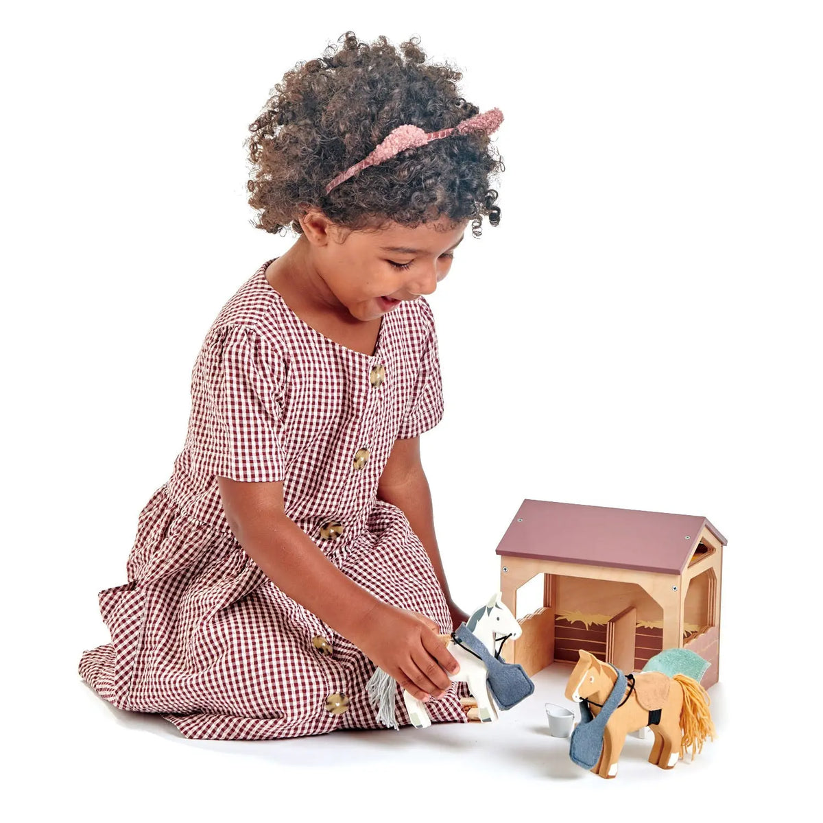 Tender Leaf The Stables Wooden Pony Play Set