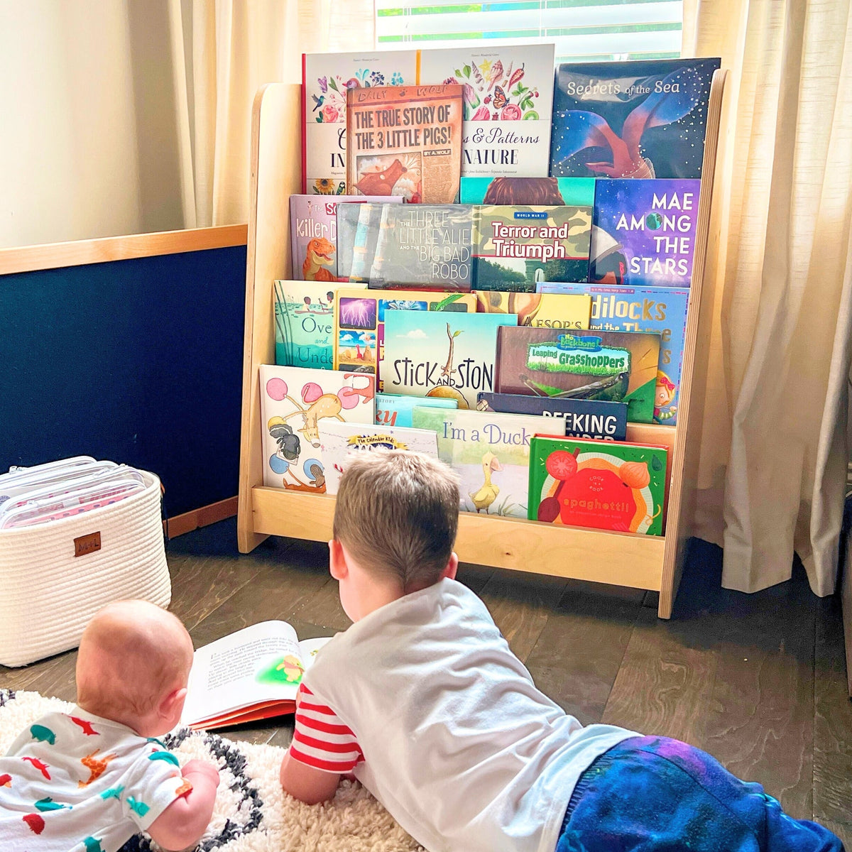 Tiered Montessori Bookshelf - The Baby Penguin