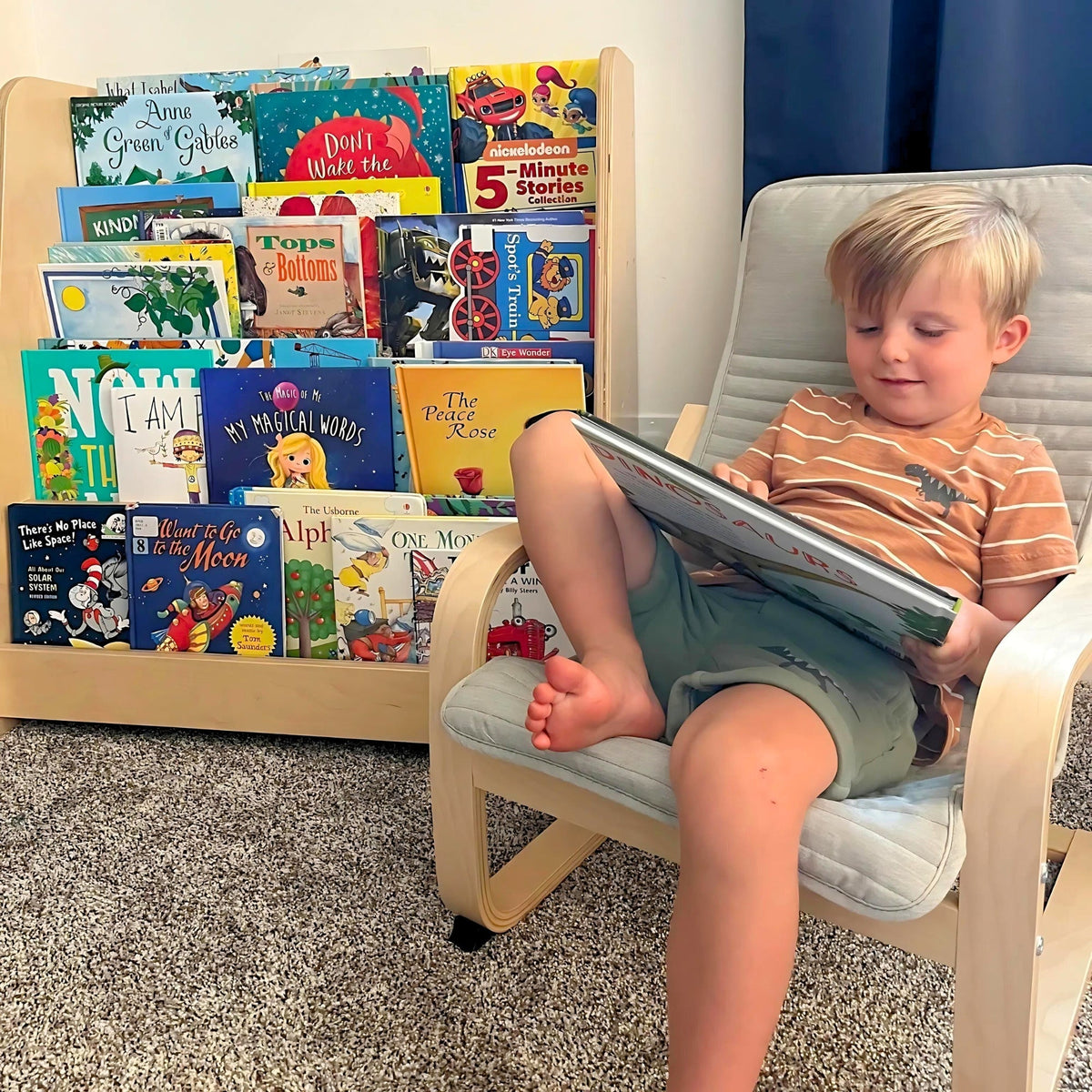 Tiered Montessori Bookshelf - The Baby Penguin