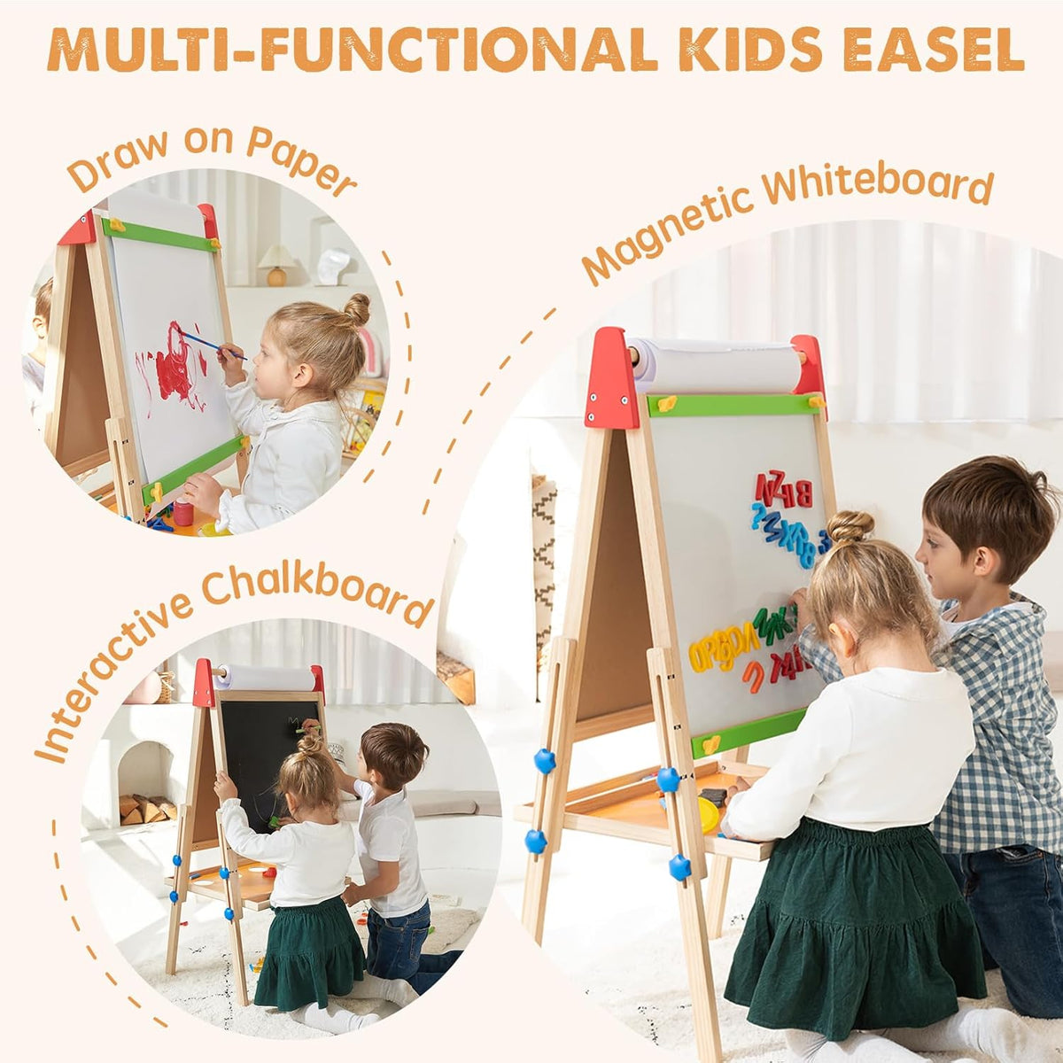 Tiny Land® 3-in-1 Art Easel for Kids - The Baby Penguin