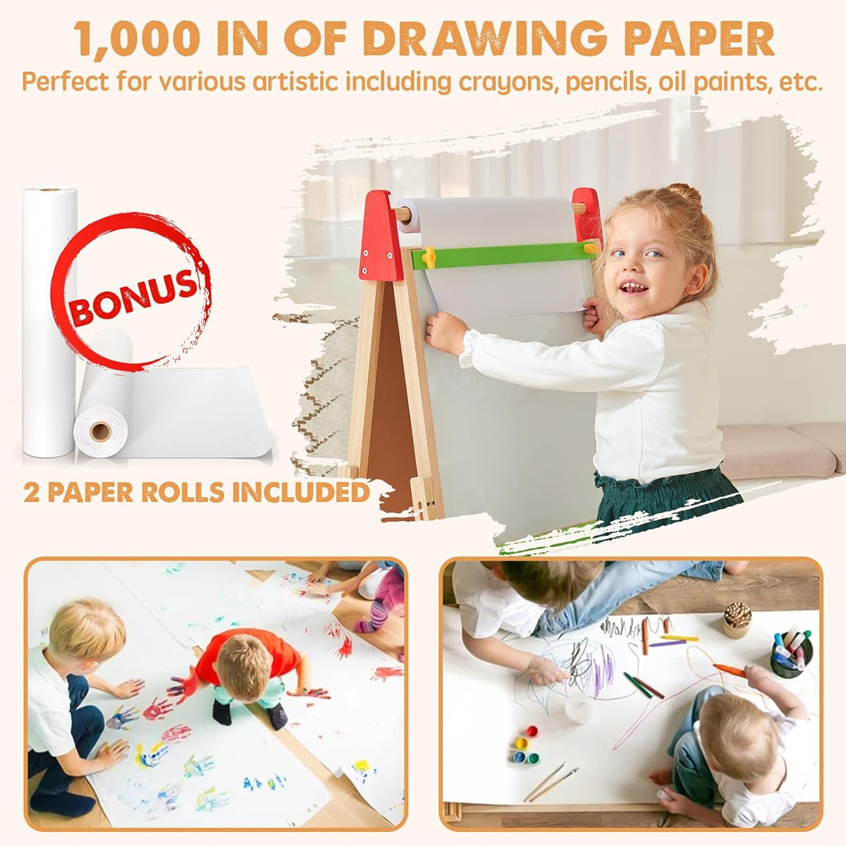 Tiny Land® 3-in-1 Art Easel for Kids - The Baby Penguin