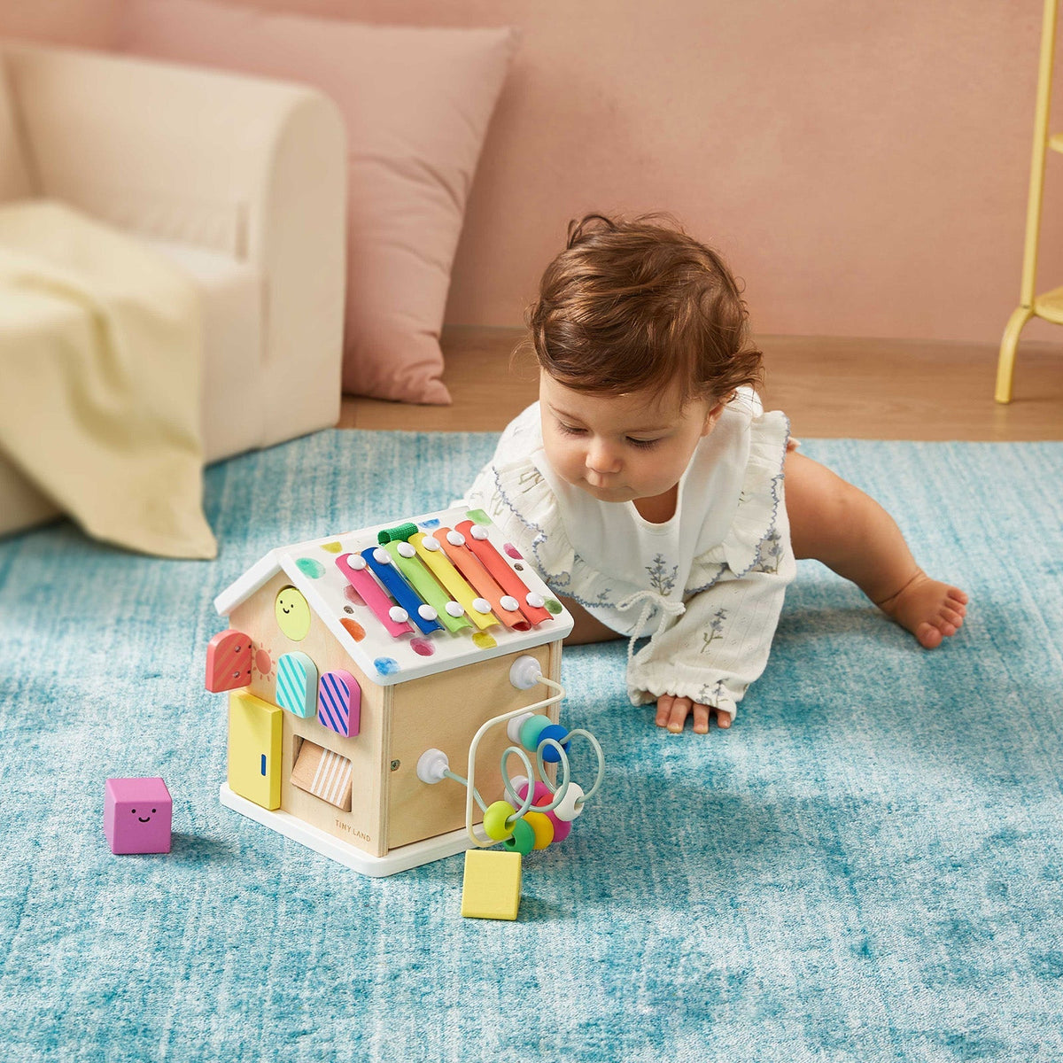 Tiny Land® Cottage Activity Cube - Rainbow - The Baby Penguin