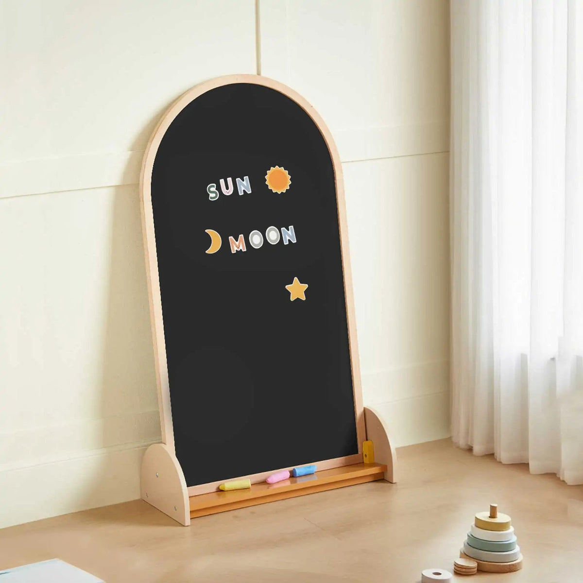 Tiny Land® Double-Sided Arched Magnet Chalkboard - The Baby Penguin